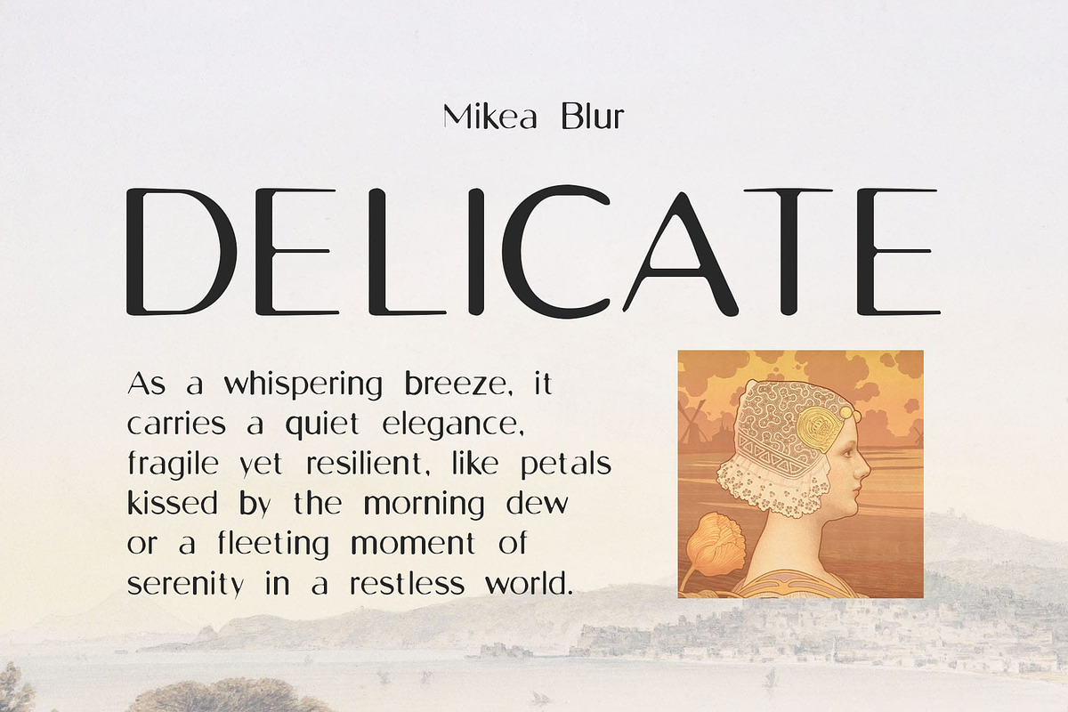 Mikea Blur, a Sans Serif Font by Craft Supply Co. (Photo 4 of 8)