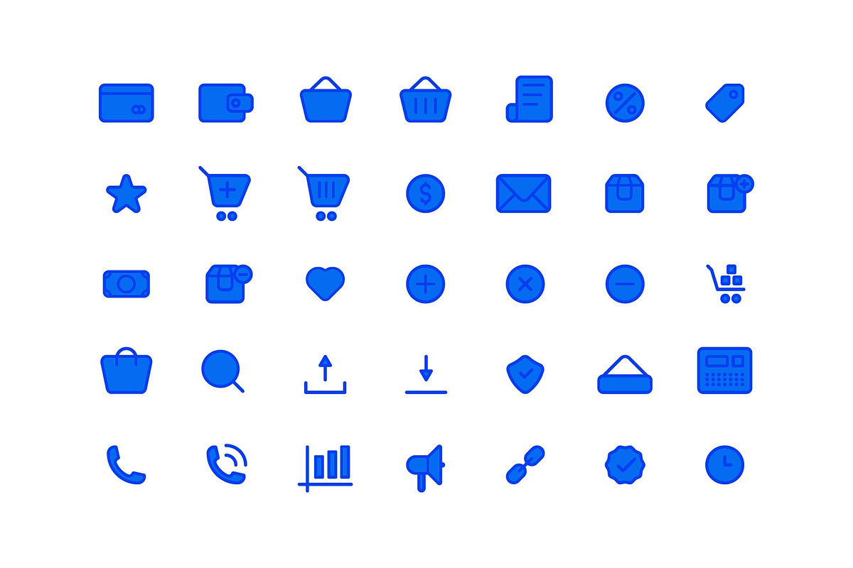 Duotone Shopping and Ecommerce Icon, a Duotone Icon by Evloxx Studio (Photo 2 of 2)