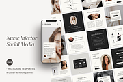 Nurse Injector Instagram templates, a Social Media Template by LiliesandBerries (Thumbnail 1 of 22)