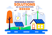10 Renewable Energy Solutions, a Technology Illustration by denayunebgt (Thumbnail 1 of 4)