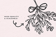 Christmas Clipart, Holiday Doodles, a Seasonal Illustration by The October Creative (Thumbnail 4 of 5)