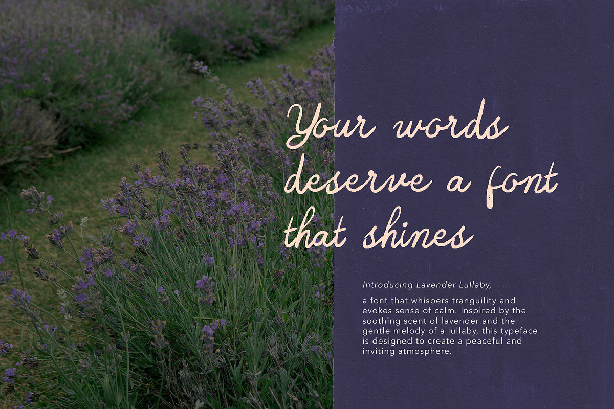 Lavender Lullaby Handwritten Font, a Handwritten Font by Perplexitics (Photo 2 of 10)