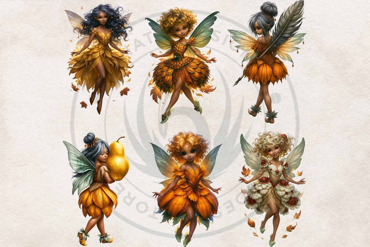 Guilded Harvest Autumn Clipart Set, a Seasonal Illustration by ThatsDesignArt (Photo 8 of 13)