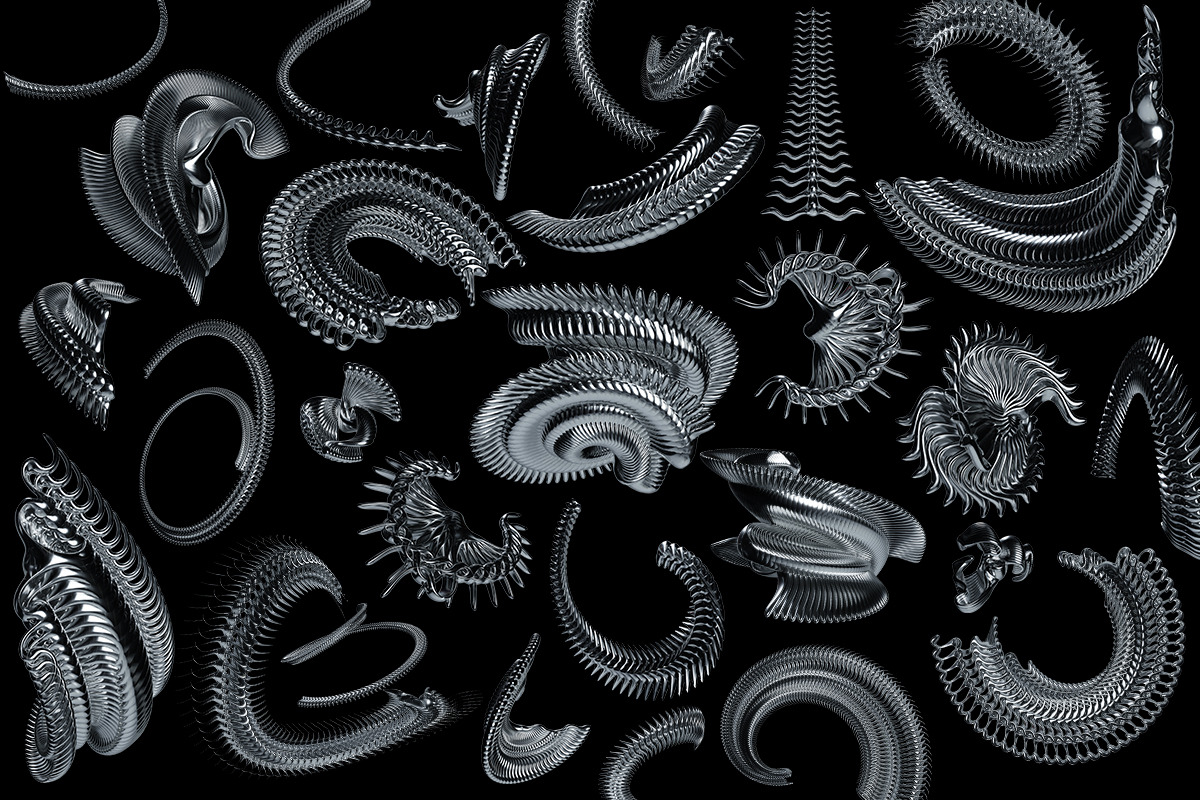 Chrome Elements - 3D Abstract Shapes, a Graphic by saintricchi (Photo 8 of 8)