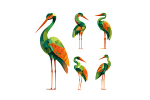 Exotic bird looking around cartoon, an Animal Illustration by Onyx