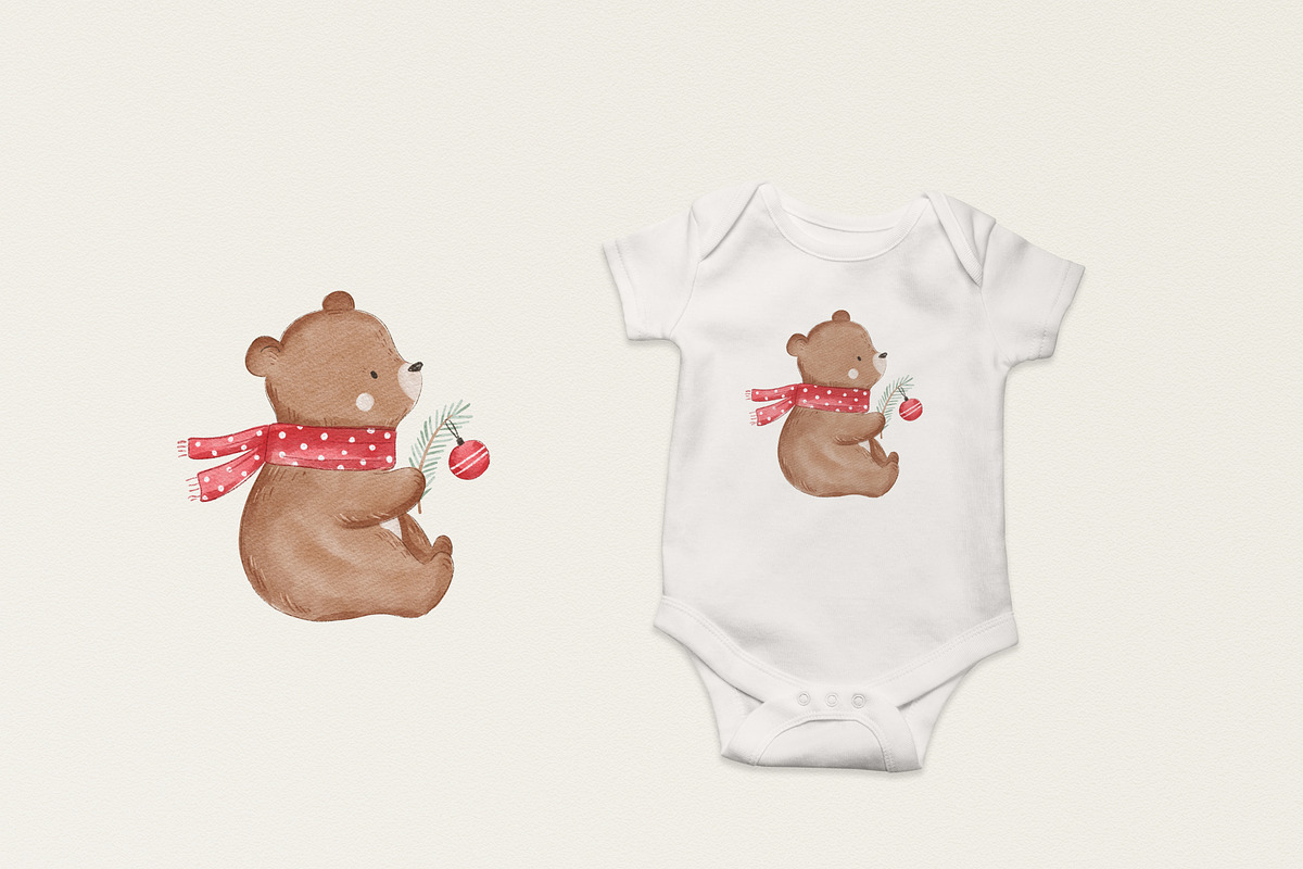 Christmas bear, a Pattern Graphic by Olena Kuznietsova (Photo 9 of 10)