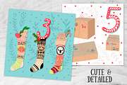 PRINTABLE Christmas Advent Calendar, a Decorative Illustration by Le Chernina (Thumbnail 2 of 2)