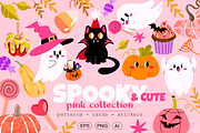 Cute HALLOWEEN clip art, a Seasonal Illustration by UnaAnya (Thumbnail 1 of 7)