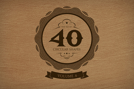 40 Circular Shapes - Vector - Vol. 4