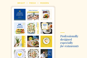 Restaurant Instagram Kit Canva