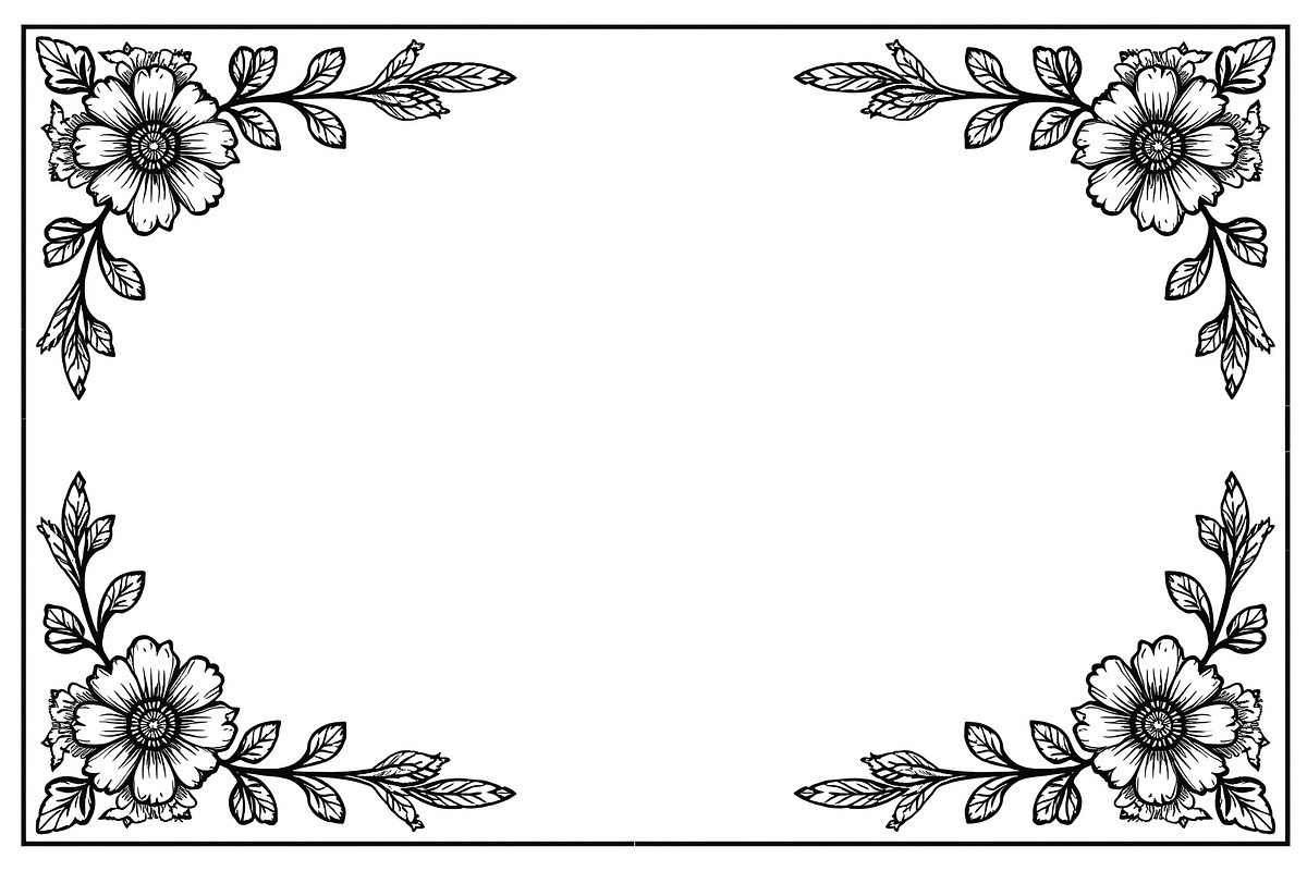 Elegant Floral Border Vector Set, an Illustration by Gfx_Store (Photo 7 of 9)