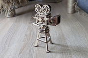 Retro Video Camera - Laser Cut File, an Object Graphic by VectorPainter (Thumbnail 4 of 16)
