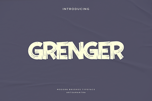 Grenger - Modern Brush Typeface