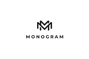 Monogram Letter M MM Logo Design, a Branding & Logo Template by johnkent (Thumbnail 2 of 3)
