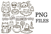 Halloween PNG, an Illustration by kostolom3ooo (Thumbnail 1 of 2)