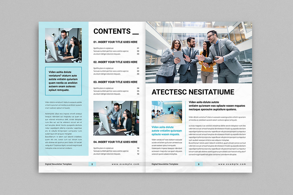 Digital Newsletter Template Design, a Brochure Template by TemplatesForest