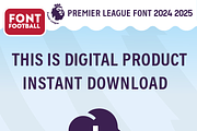 Font football PREMIERS League 24-25, a Font by arbirafiizakani (Thumbnail 5 of 5)