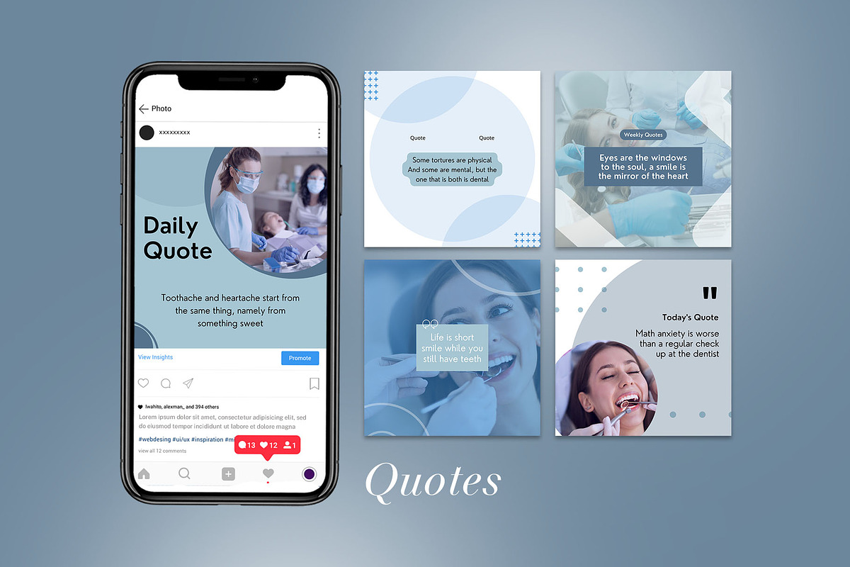 Dentist Instagram Template| CANVA, a Social Media Template by Azruca (Photo 16 of 17)