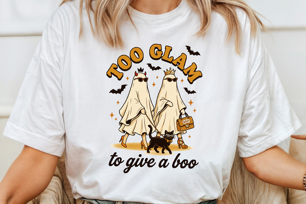 Too Glam to Give a Boo,Funny, a Work Illustration by Sublimation Artist (Photo 4 of 9)