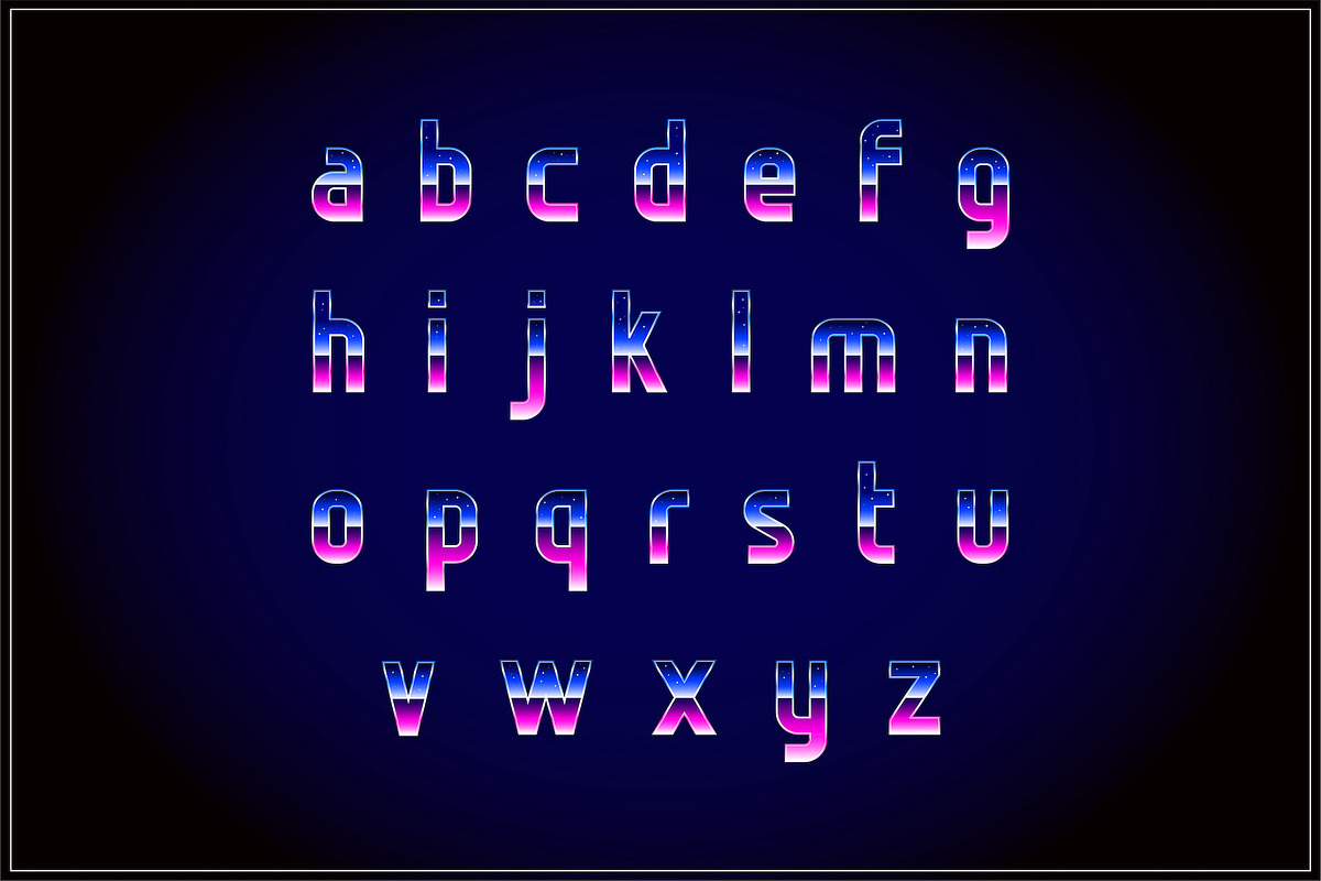 Retrofuturism OTF Vapor Wave Font preview 3