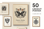 Linocut P.2 | Poster Builder, an Object Graphic by KetteCreate (Thumbnail 7 of 14)