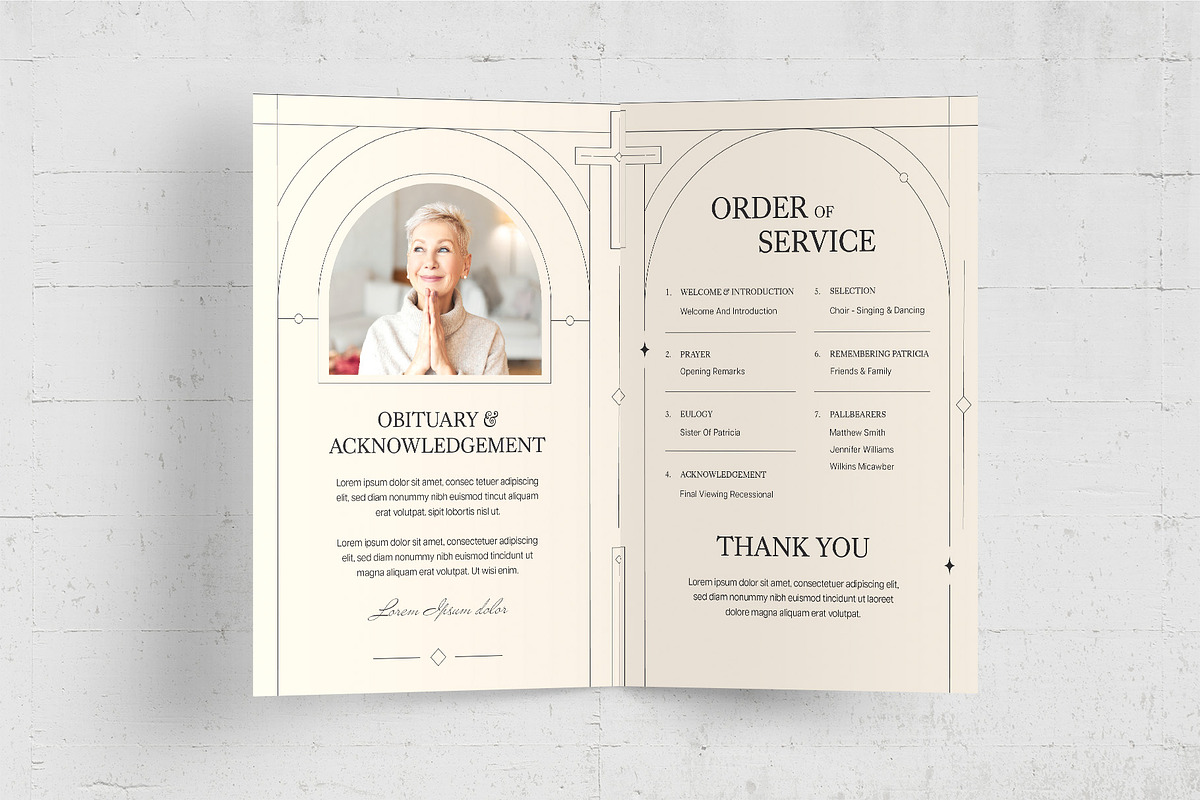 Funeral Program Template, a Flyer Template by BrandPacks (Photo 6 of 6)