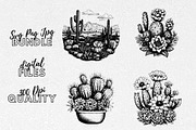 Cactus SVG - Desert Clipart, an Illustration by YouniqueArtwork (Thumbnail 1 of 5)