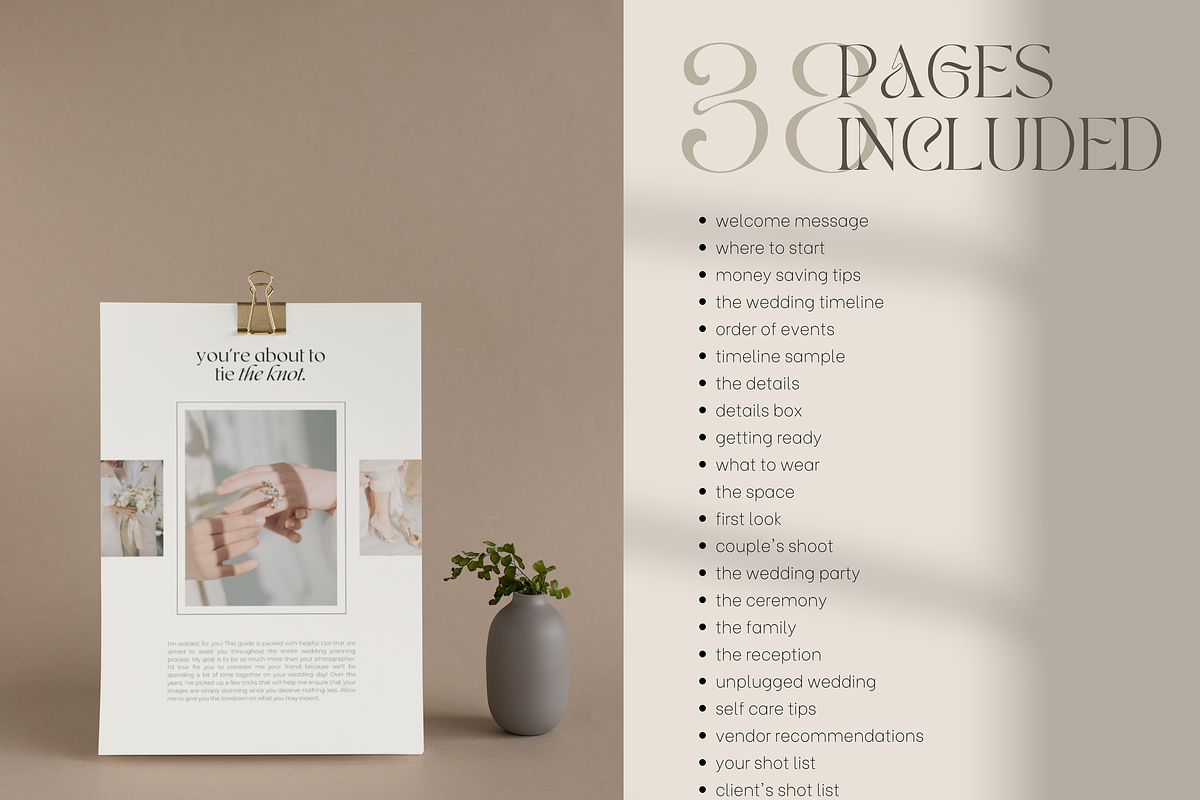 Wedding Photography Client Guide, a Marketing Template by Branding Babe Co. (Photo 4 of 9)