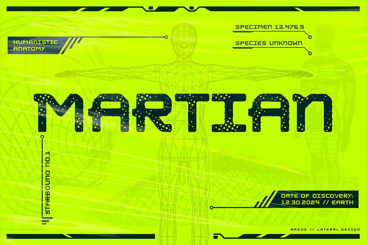 Raxus - Futuristic Font, a Sans Serif Font by Lateral Design (Photo 7 of 11)