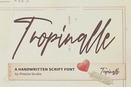 Tropinalle – Handwritten Script Font