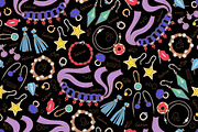 Pattern on the theme of jewelry, a Pattern Graphic by Olga Chuklay (Thumbnail 2 of 4)