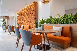 Meeting pod featuring integrated soundscape in a modern workspace, a Photo by AlyaAnd