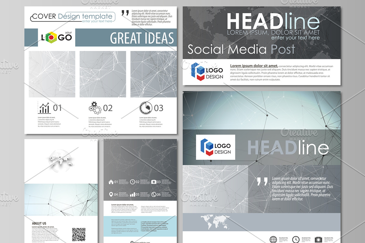 Mega Pack templates, a Brochure Template by VectorShop (Photo 64 of 102)