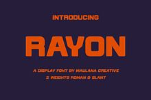Rayon Display Font