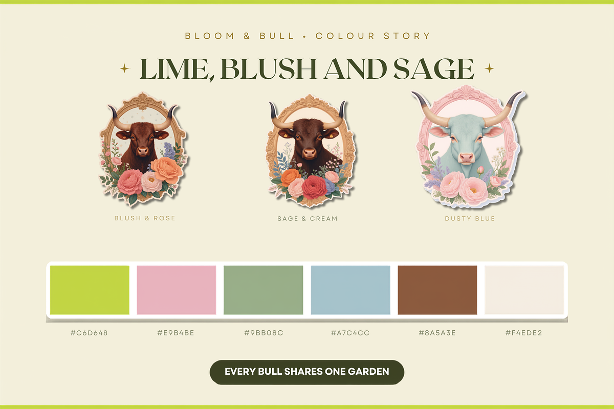 Bloom & Bull Taurus Clipart 64, an Object Graphic by Jakayla Digital Co (Photo 3 of 10)