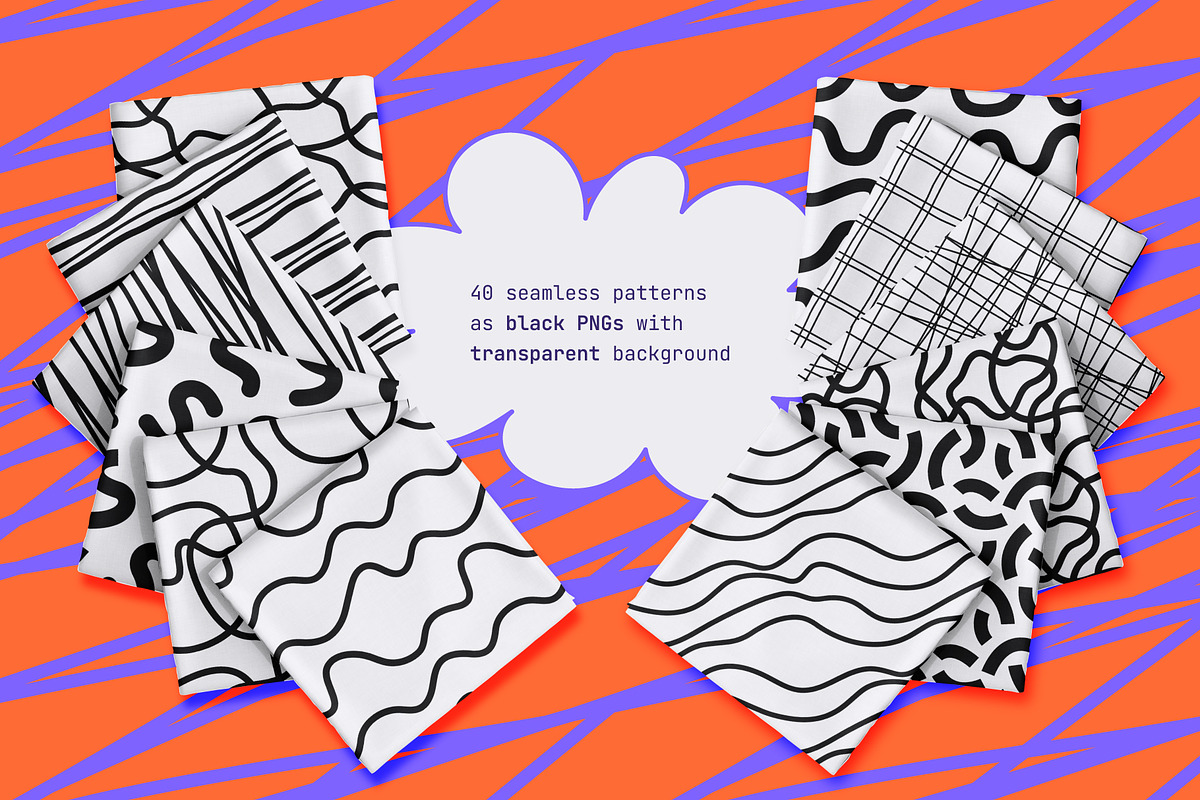 40 Hand-Drawn Linear Patterns, a Pattern Graphic by IuliiaSavko (Photo 7 of 13)