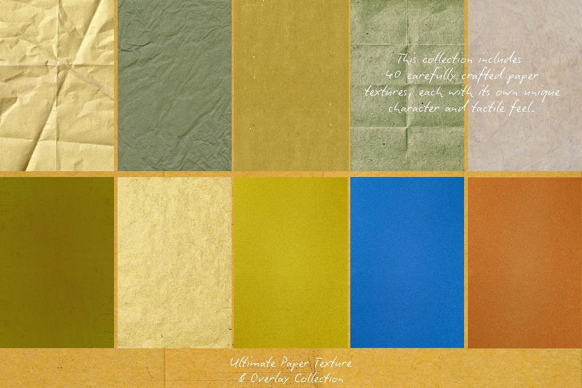Paper Texture & Overlay Collection, a Texture Graphic by Natali Batu (Photo 6 of 10)