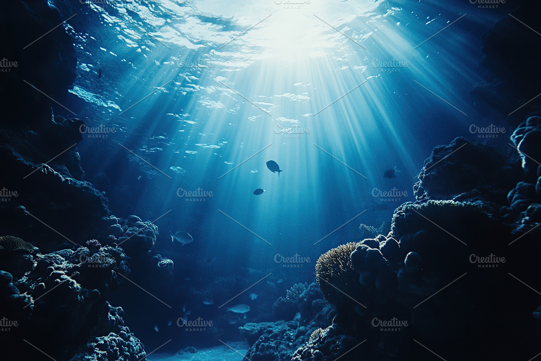Exploring the vibrant underwater world of coral reefs filled with marine life a, a Photo by AlyaAnd