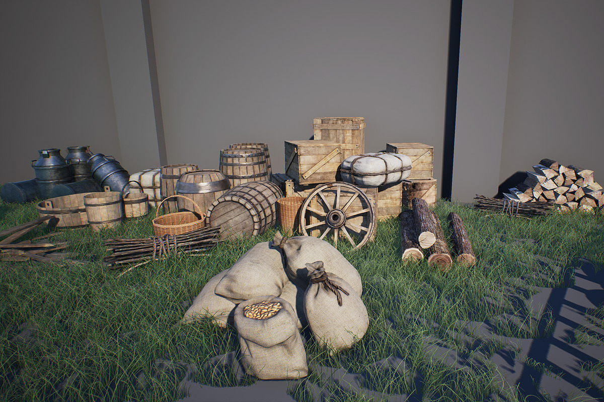 Medieval Props Pack, an Object 3D Model by SilverTM (Photo 1 of 6)