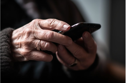 closeup shot of hands using a, a Person Photo by Sergey Kotenev