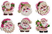Latch Hook Yarn Crochet Santa clipar, an Illustration by Designworld (Thumbnail 3 of 4)