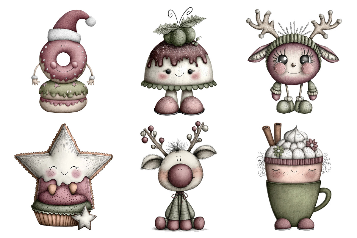 Kawaii Christmas Treats Clipart, an Illustration by Daily.Designs (Photo 5 of 5)