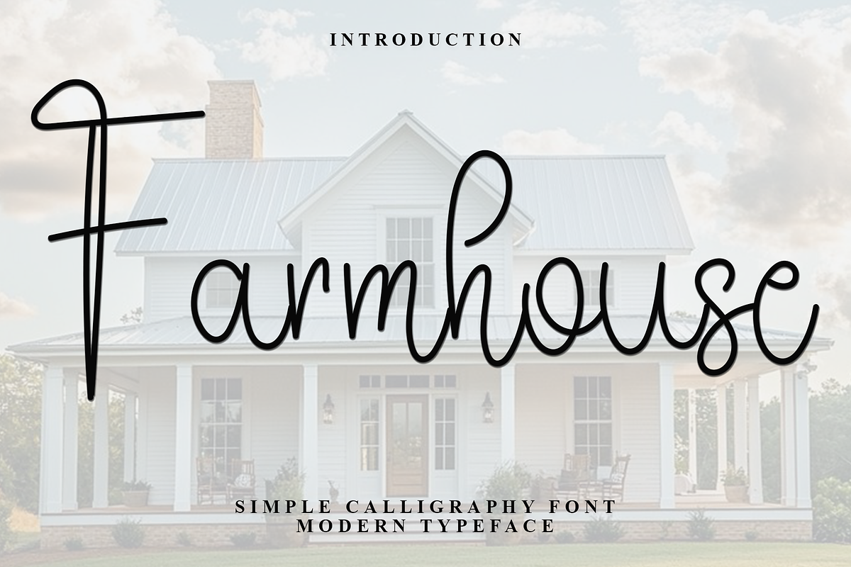 Farmhouse, a Handwritten Font by FreshTypeINK (Photo 1 of 8)