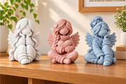 Faceless Angel Figurines 3D STL, a Characters & Person 3D Model by Layerology (Thumbnail 2 of 3)