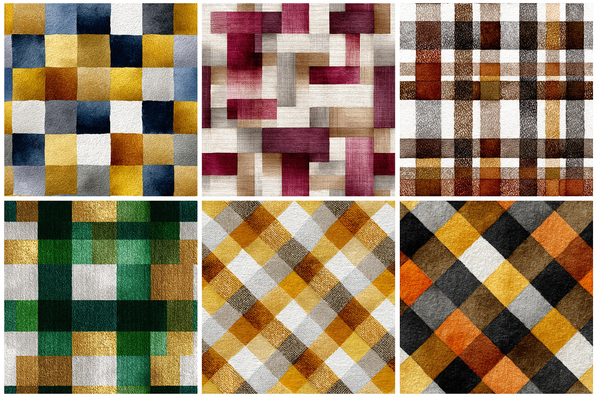Autumn Plaid Seamless Pattern, a Texture Graphic by CitraGraphics (Photo 2 of 7)