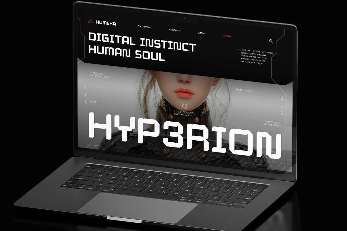 GC Hyper Human – Futurist Tech Sans, a Sans Serif Font by Glyphonic (Photo 9 of 15)
