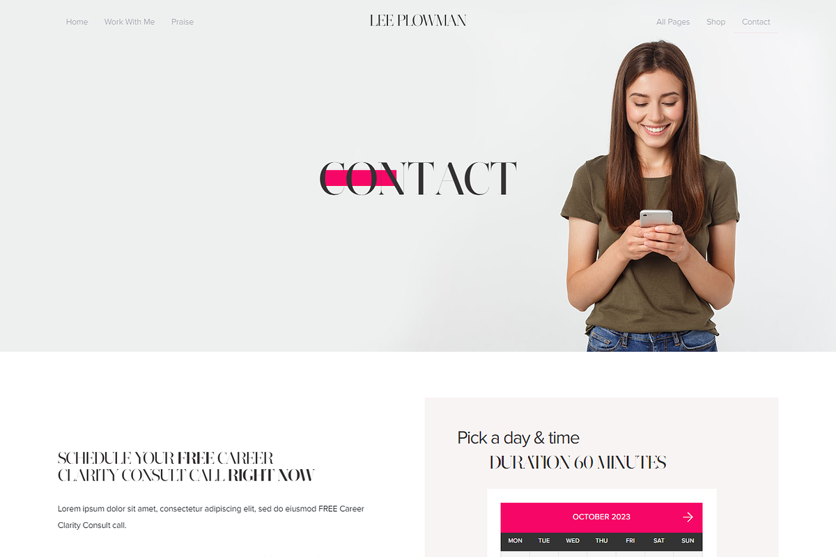 Lee Plowman WordPress Theme, a WordPress Template by Cubex Design (Photo 5 of 13)