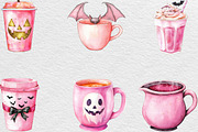 Pink Halloween Coffee Sublimation, an Illustration by Black Bird Studio (Thumbnail 3 of 6)