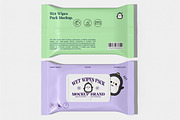 Wet Wipes Pack Mockup, a Packaging Mockup by Unerispace (Thumbnail 2 of 5)