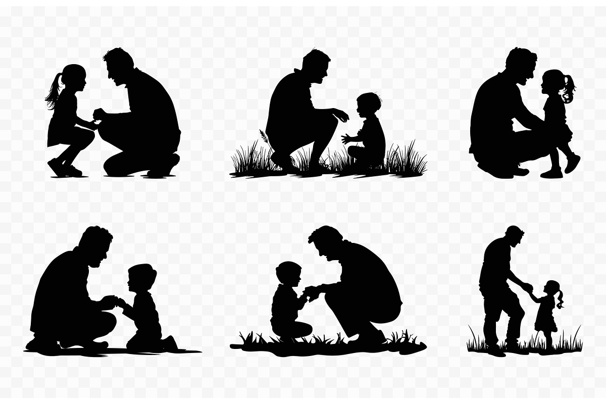Father and daughter playing set, a Person Illustration by Gfx Expert Team (Photo 2 of 3)